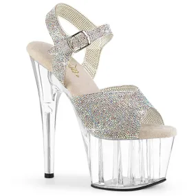ADORE-708N-RS Pleaser 7 Inch Bling Stripper Platform Heels