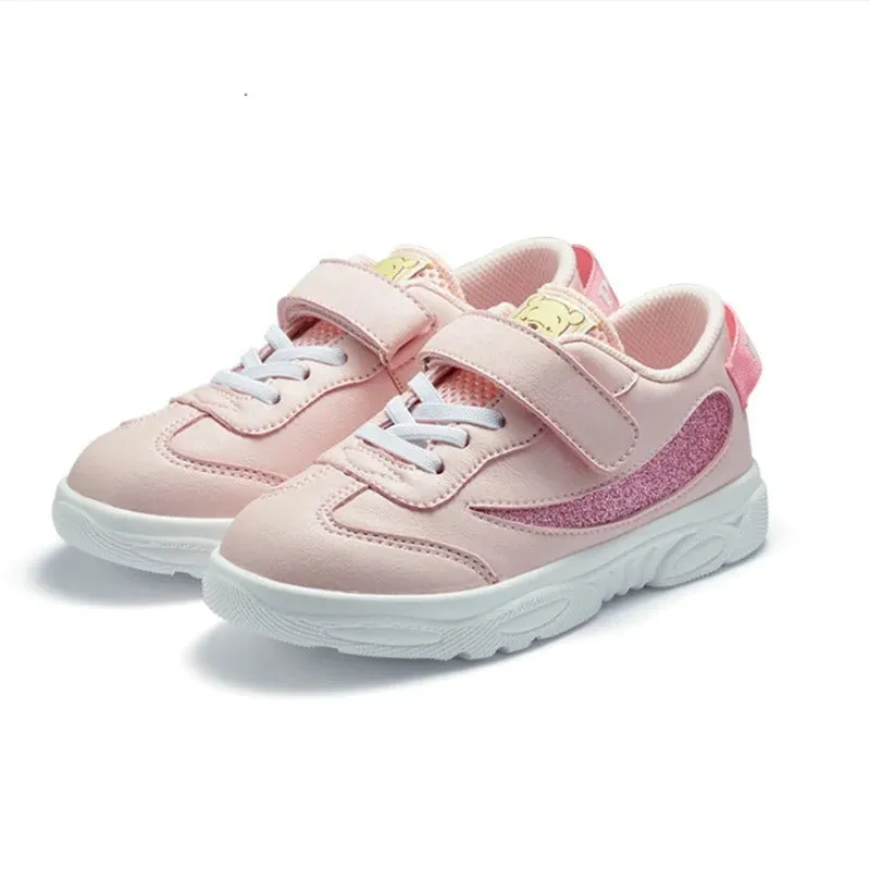 Bear Patterned Elementary School Shoes