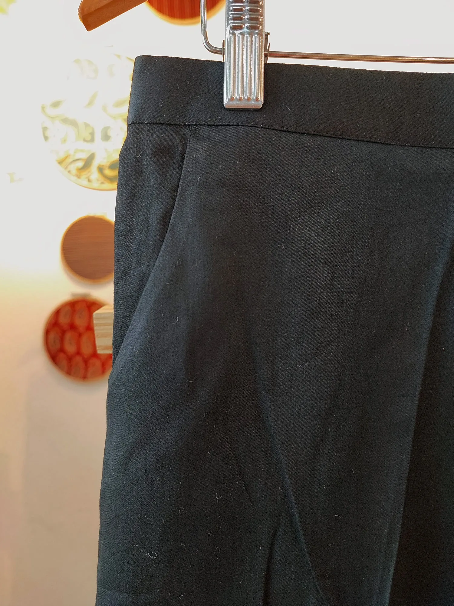 Black Cotton Pants