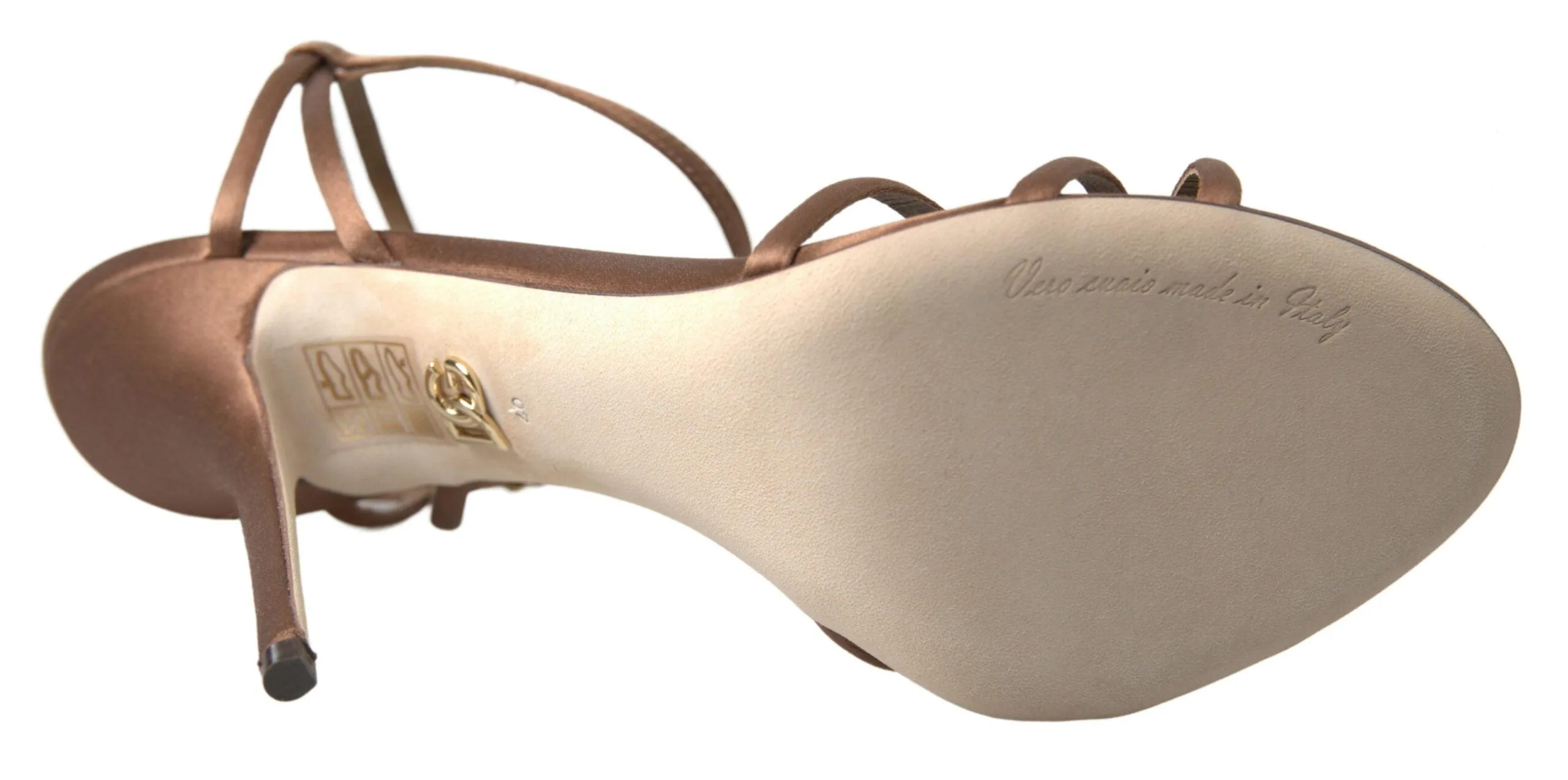 Dolce & Gabbana Brown Ankle Strap Stiletto Heels Sandals Shoes