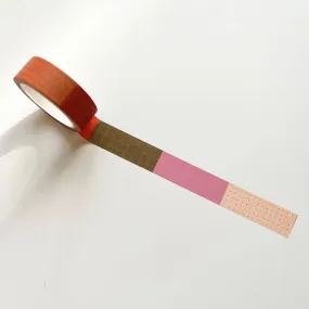 Fin Studio Patterned Washi Tape with Bullet and Grids design