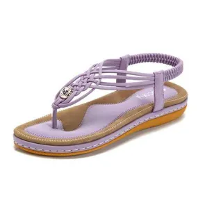 Handmade Knitting Elastic Sandals