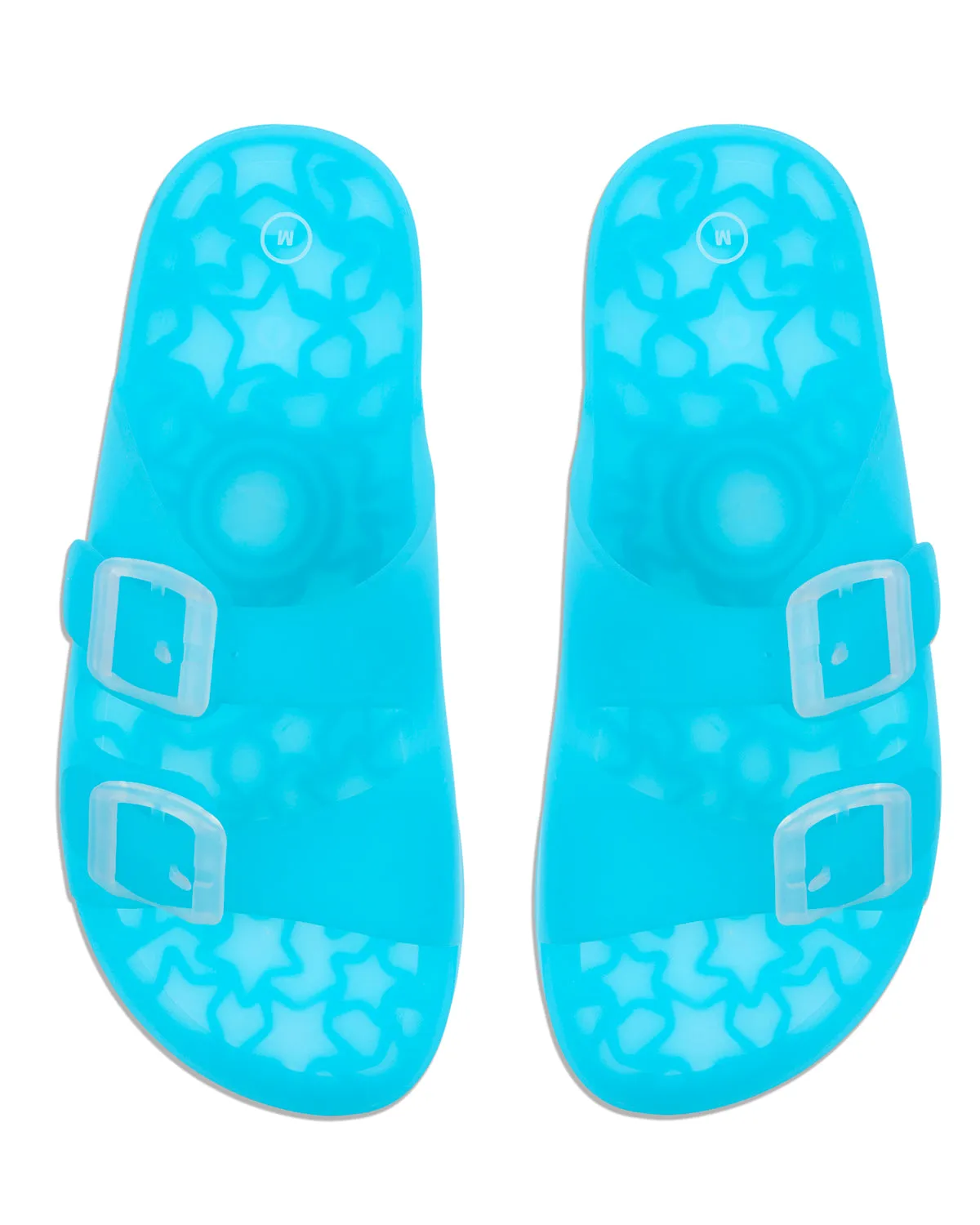 Kids Double-Buckle Jelly Slide Sandal