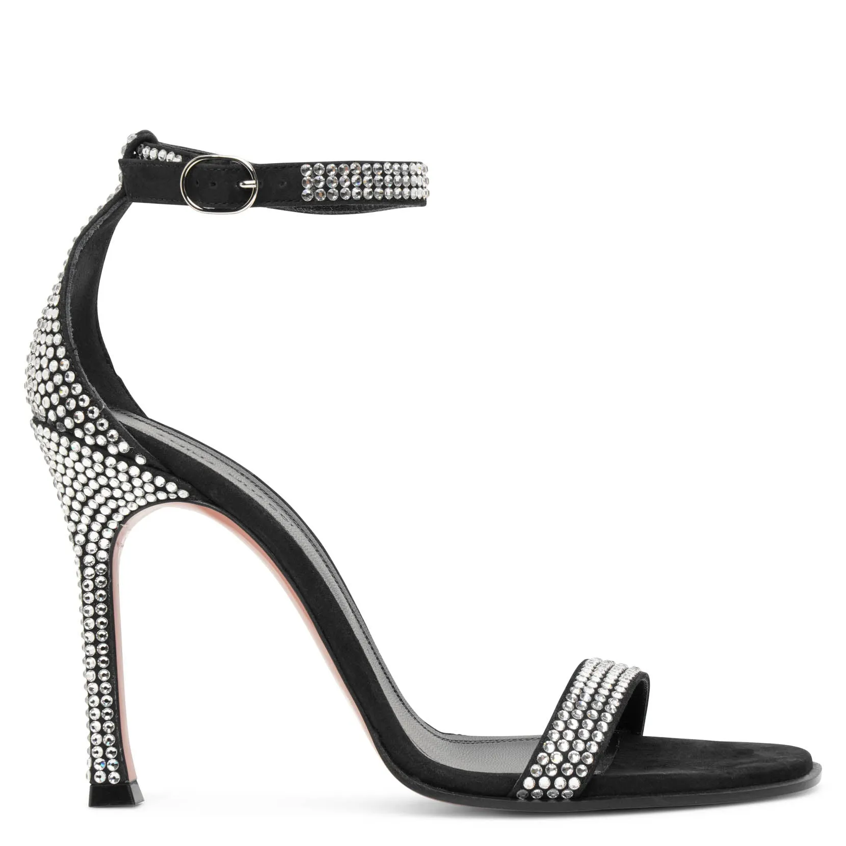 Kim crystal 105 black crystal sandals