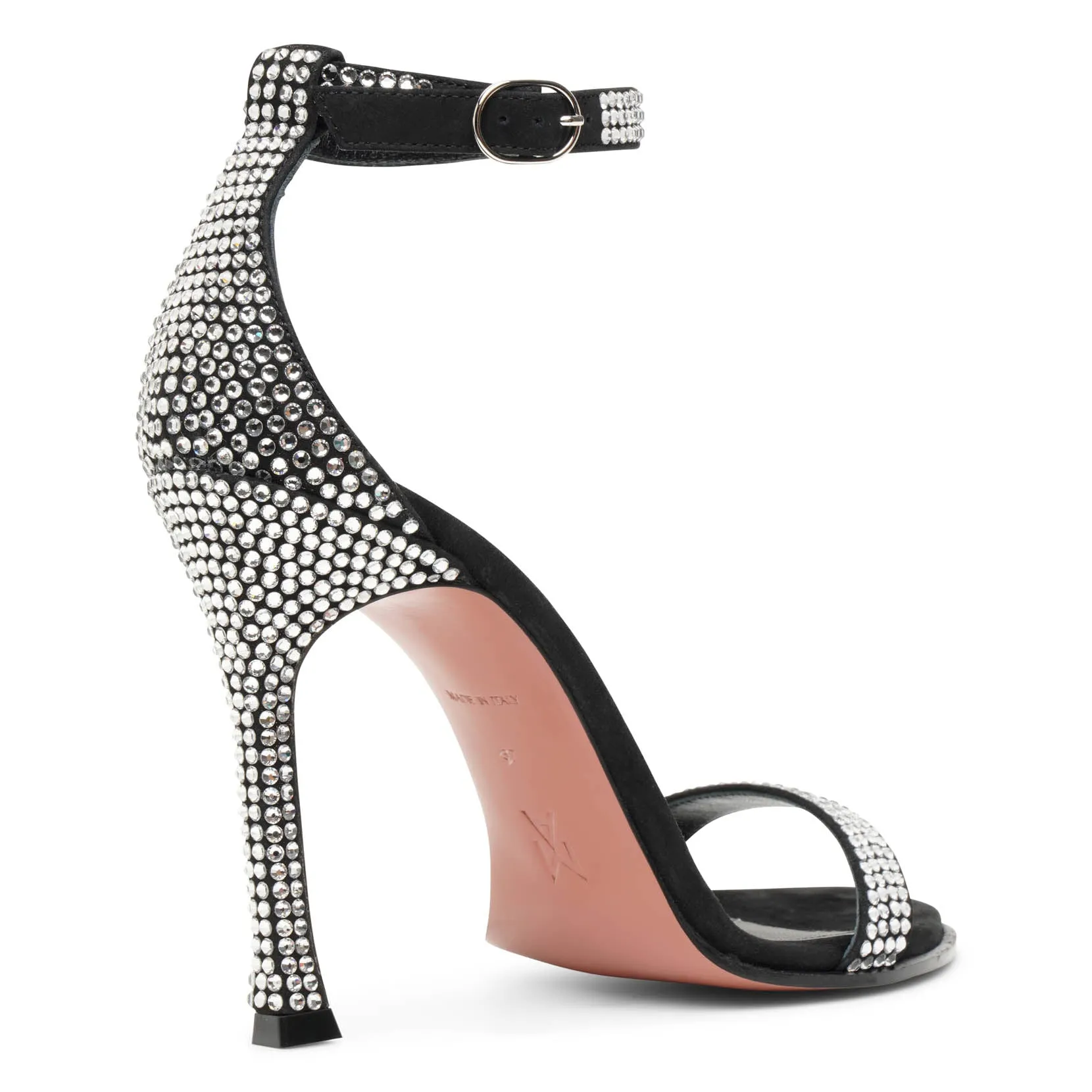 Kim crystal 105 black crystal sandals