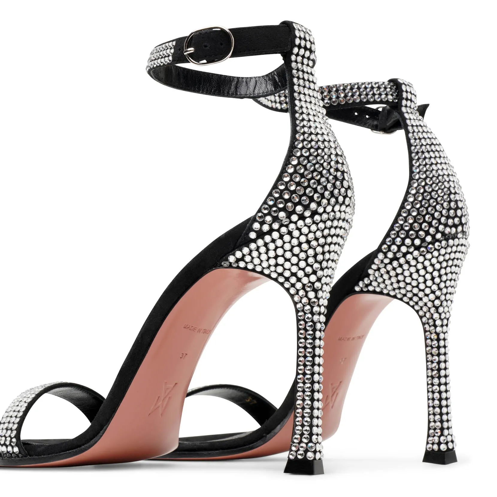 Kim crystal 105 black crystal sandals
