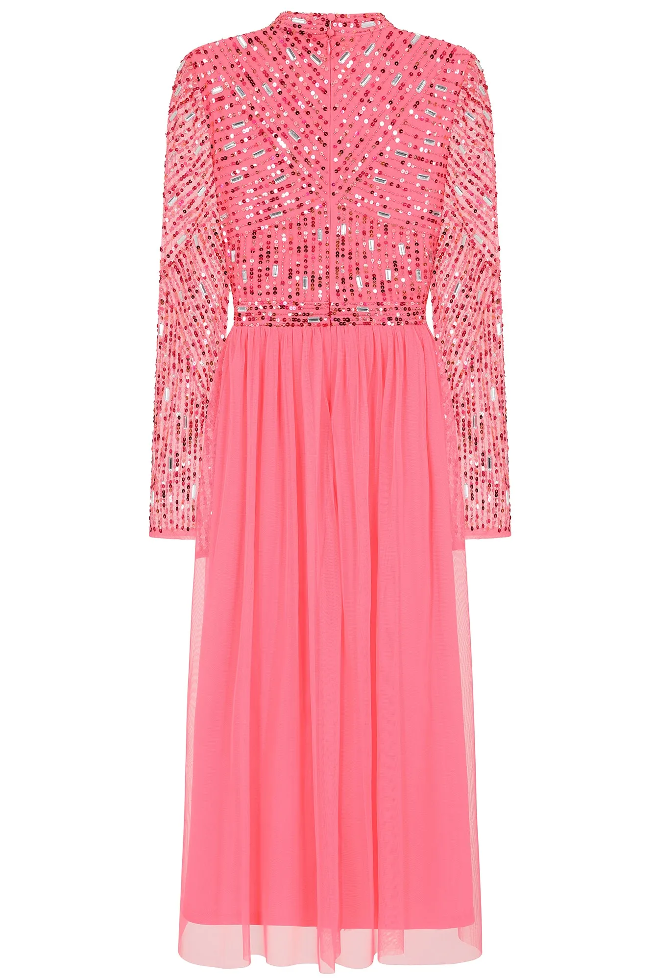Lela Strawberry Embellished Midi Dress