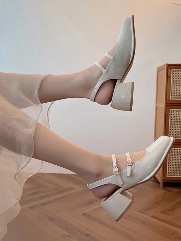 Mqtime Casual Pure Color Sandals Woman Party Design Summer Basic Non Slip Elegant Beach Shoes Ladies Hollow Out Slim Shoes Chic