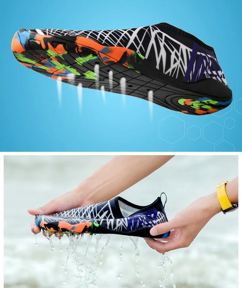 Premium Durable Flat Beach Aqua Slippers