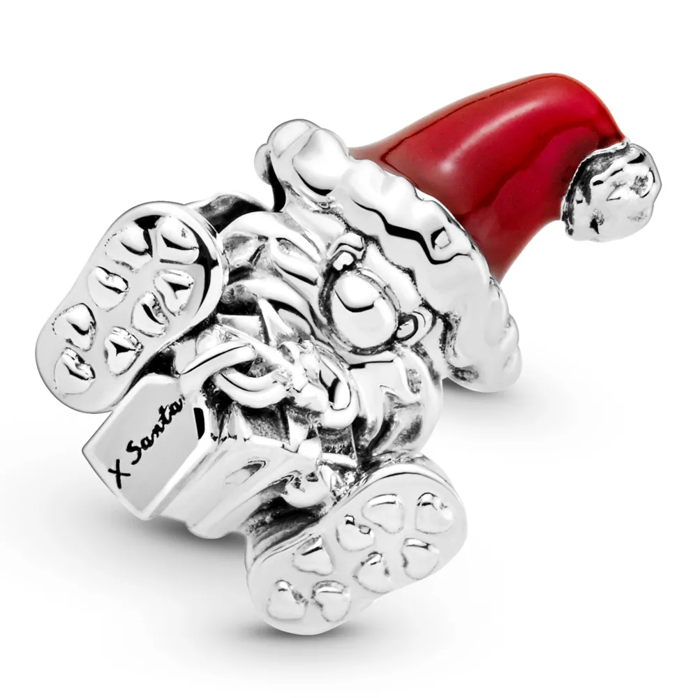 Seated Santa Claus & Present Charm
