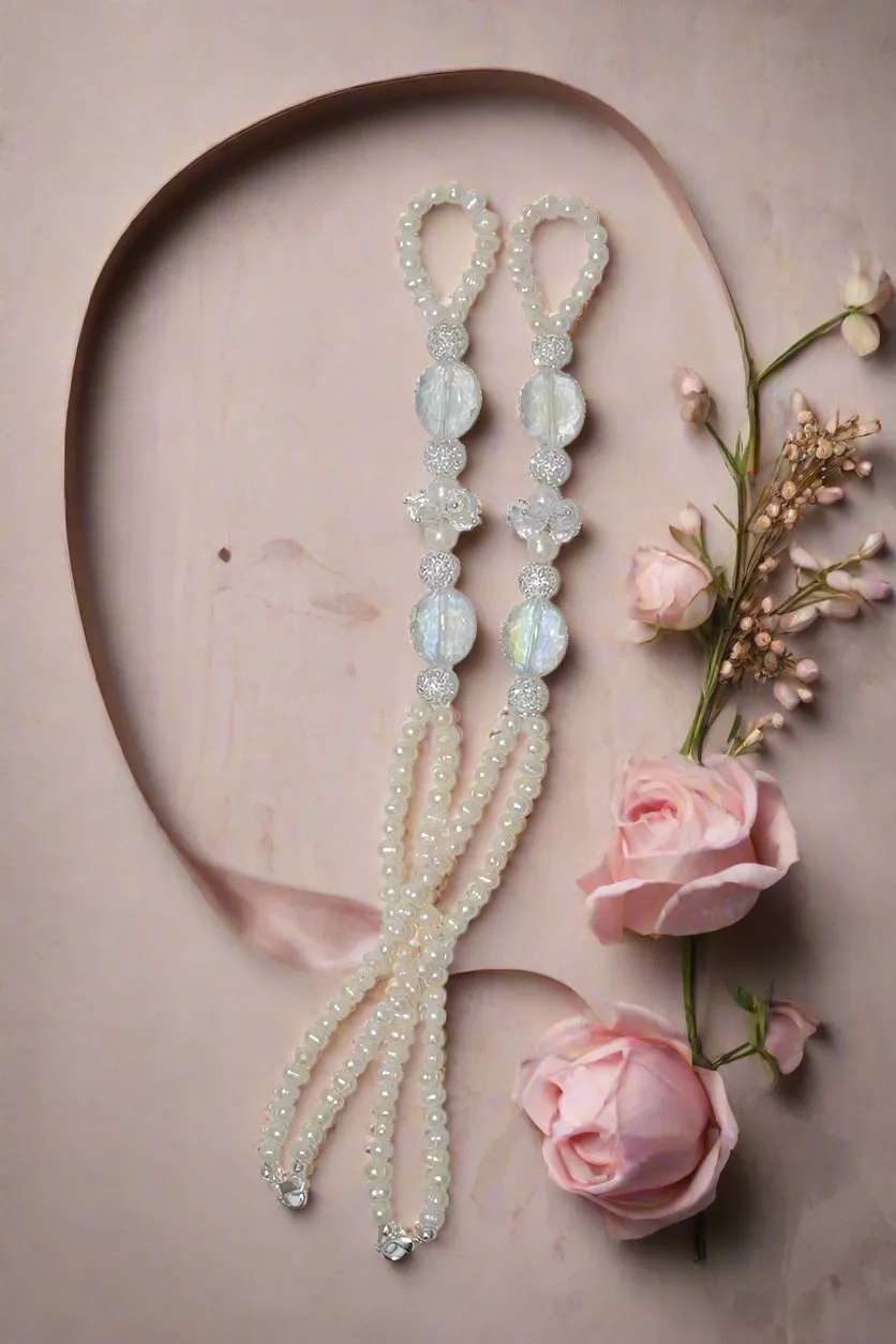 Thalia Freshwater Pearls Beach Wedding Barefoot Sandals