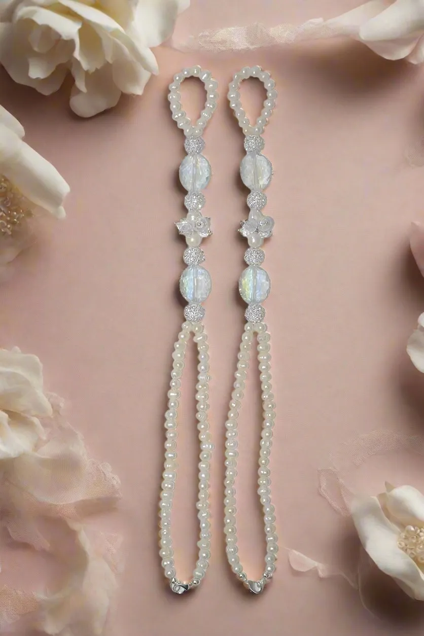 Thalia Freshwater Pearls Beach Wedding Barefoot Sandals