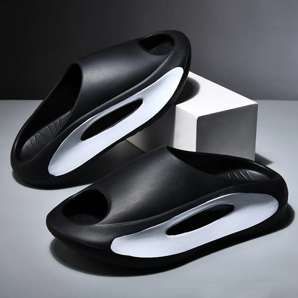 Unisex Thick Bottom Soft EVA Hollow Sports Slippers