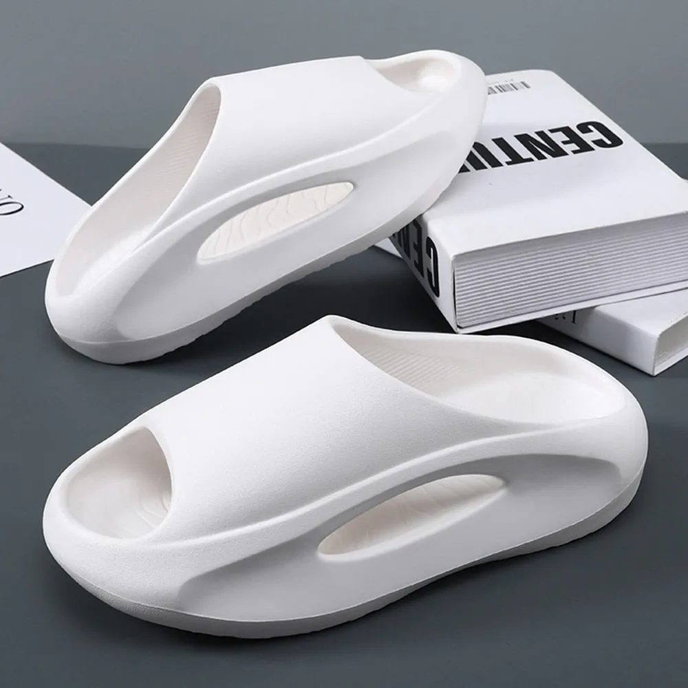 Unisex Thick Bottom Soft EVA Hollow Sports Slippers