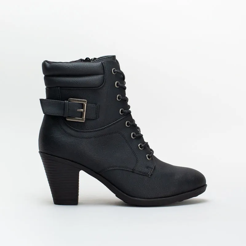 Unreal Women Buckle Hiker Boot _ 146847