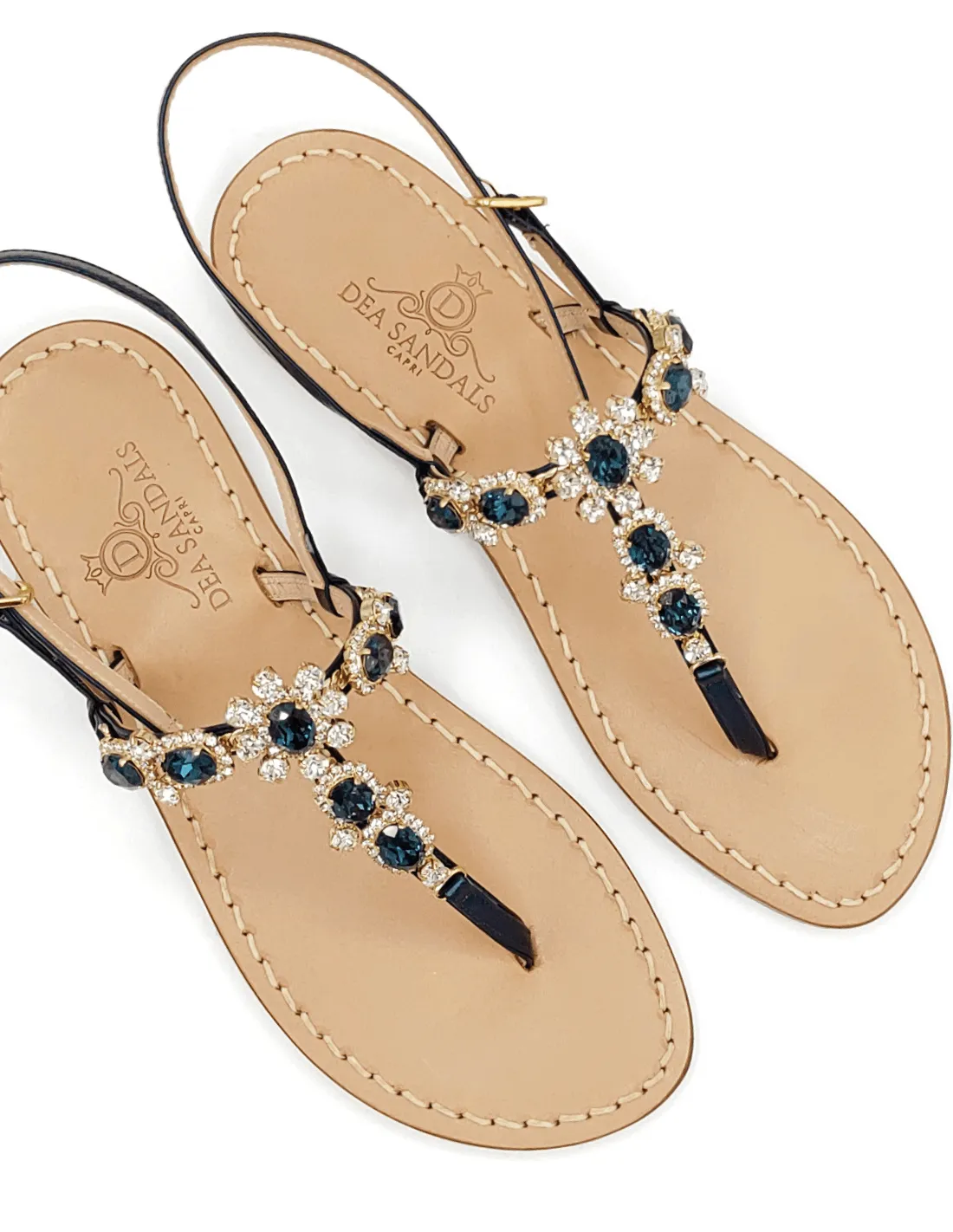 VIA KRUPP MOUNTAIN BLUE JEWEL SANDALS (ART. DS2TBM)