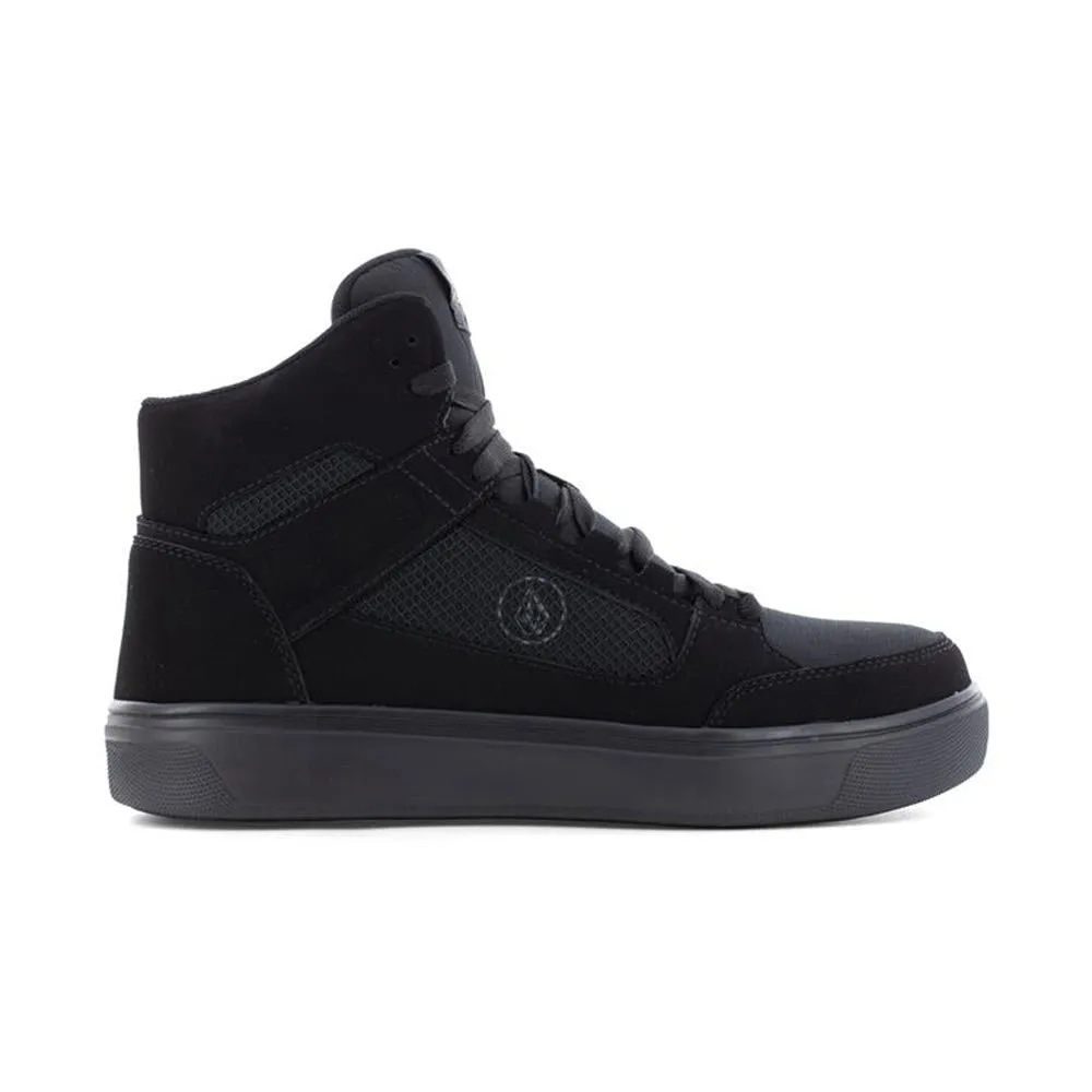 VOLCOM CT HI TOP NUBUCK SNEAKER BLACK METAL FREE - MENS