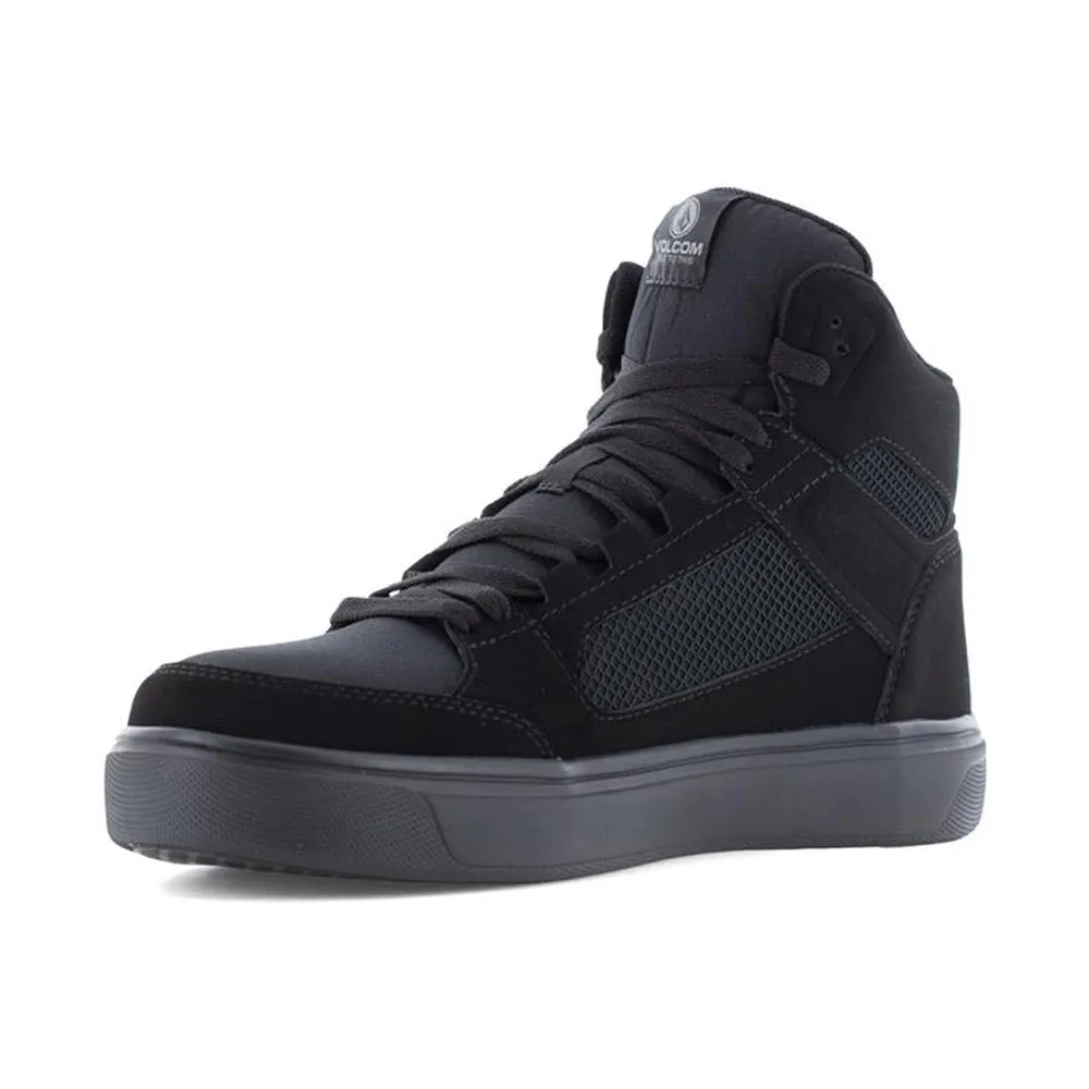 VOLCOM CT HI TOP NUBUCK SNEAKER BLACK METAL FREE - MENS