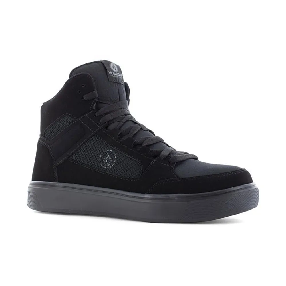 VOLCOM CT HI TOP NUBUCK SNEAKER BLACK METAL FREE - MENS