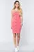 Women's Button Down Sleeveless Tube Mini Dress