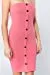 Women's Button Down Sleeveless Tube Mini Dress