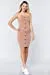 Women's Button Down Sleeveless Tube Mini Dress