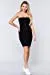 Women's Button Down Sleeveless Tube Mini Dress