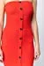 Women's Button Down Sleeveless Tube Mini Dress