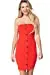 Women's Button Down Sleeveless Tube Mini Dress